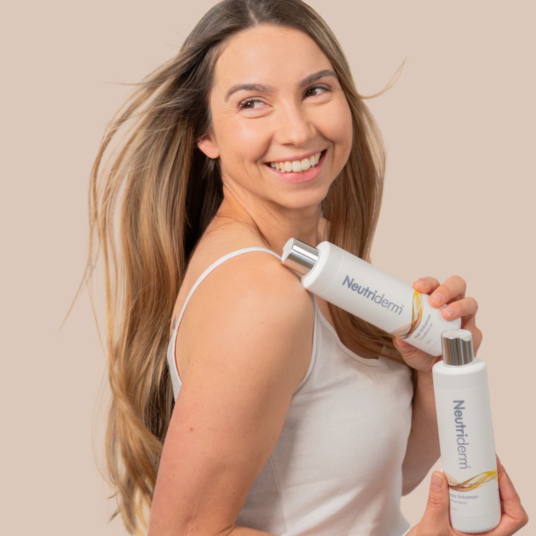 Hair Enhancer Set | Reverse Hair Loss | Neutriderm. Target areas of hair loss and promote hair growth with the power of sabal extract. Scientifically proven to prevent hair loss and encourage hair growth. Shop now.