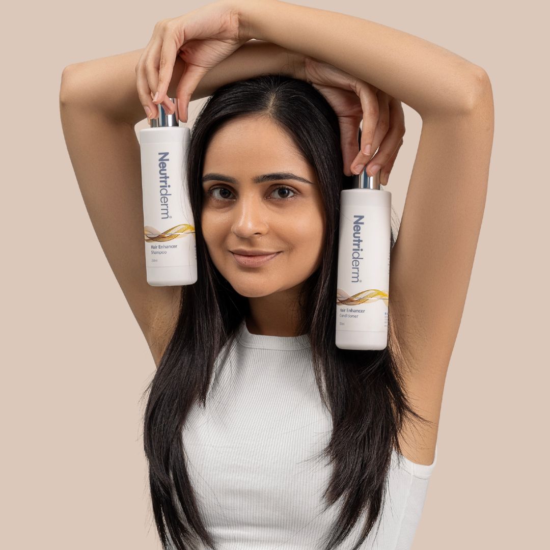 Hair Enhancer Set | Reverse Hair Loss | Neutriderm. Target areas of hair loss and promote hair growth with the power of sabal extract. Scientifically proven to prevent hair loss and encourage hair growth. Shop now.
