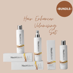 Main product image of the Neutriderm Hair Enhancer Volumising 3 Piece Set with product outside of presentation box.