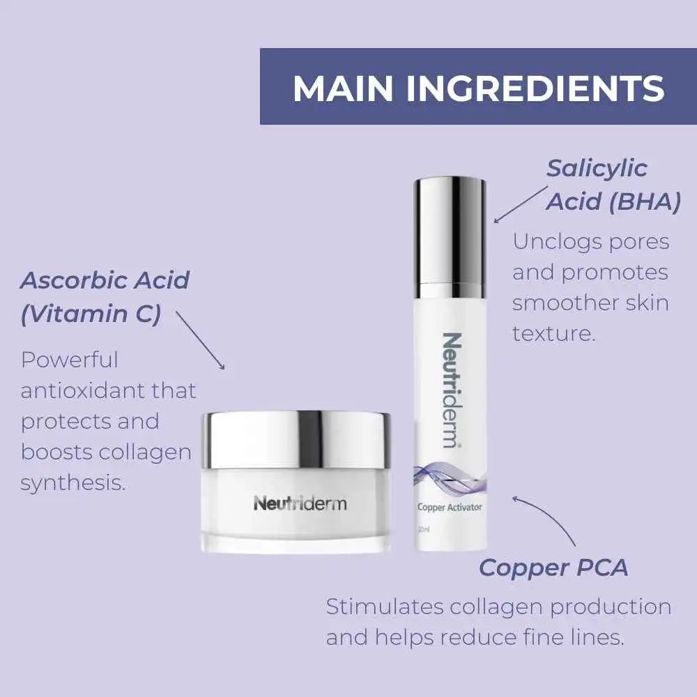 Exfoliator Set Vitamin C Scrub + Copper Activator Serum