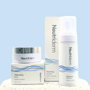  Double Cleansing Bundle - The Secret to Radiant Skin | Neutriderm. Unlock the power of a two-step cleanse with the Neutriderm Double Cleansing Bundle. Effortlessly removes impurities, helps unclog pores, and reveals a luminous, youthful complexion. Discover this ultimate skincare routine for flawless, glowing skin.