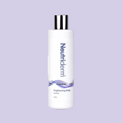  Achieve Radiant Skin with Neutriderm Brightening Body Lotion. Neutriderm Brightening Body Lotion helps reduce hyperpigmentation and even skin tone. Formulated with Retinol, Niacinamide & Shea Butter, it's suitable for all skin types, including sensitive skin. Shop now and experience visibly brighter skin!