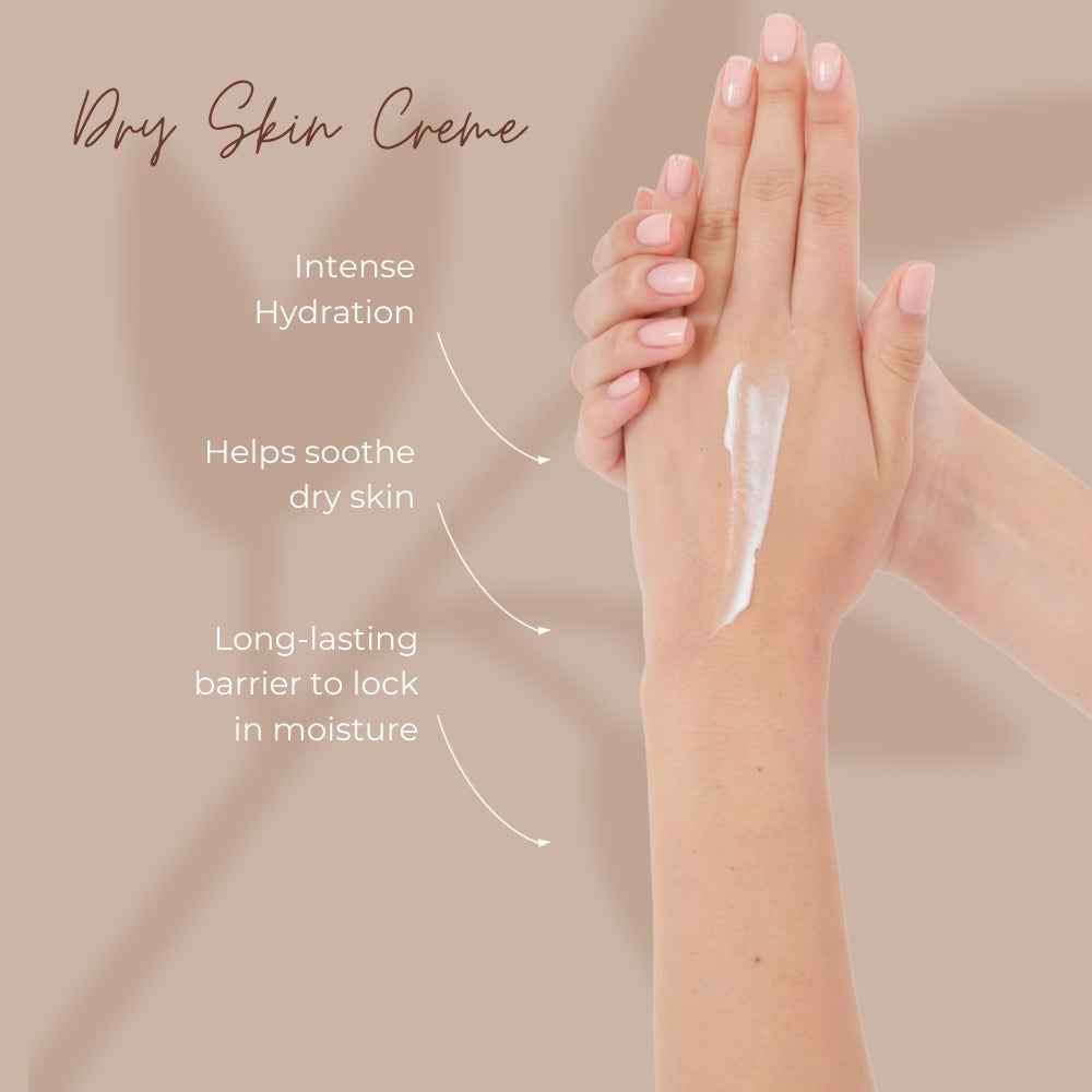 Dermavive Dry Skin Creme for intense hydration, the best moisturiser for dry skin with long-lasting moisture barrier
