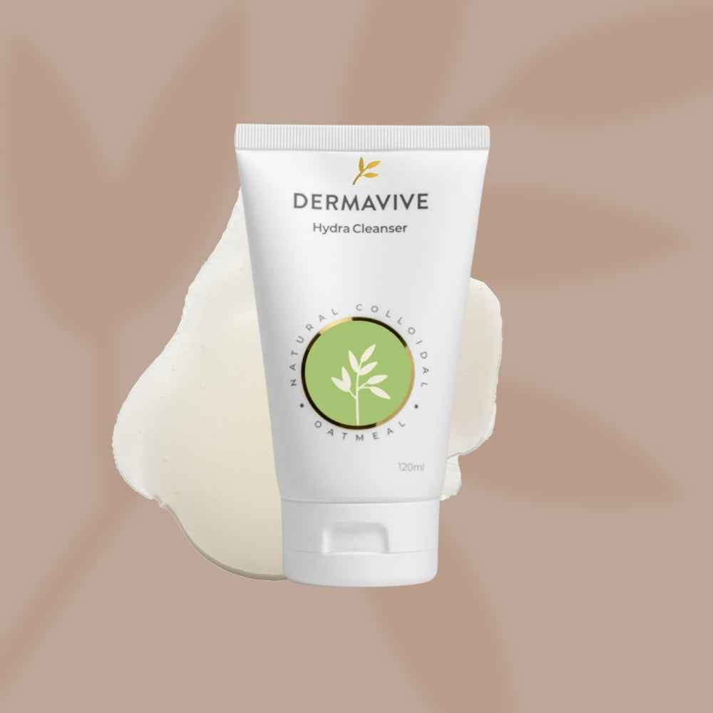 Dermavive Hydra Cleanser in a tube, designed as a gentle cleanser for sensitive skin